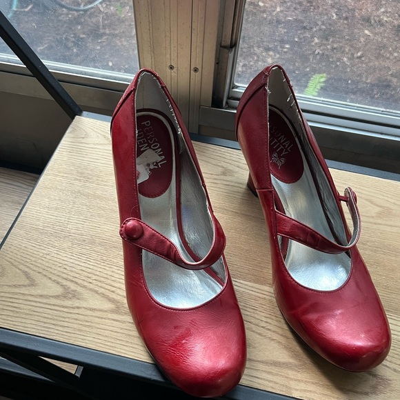 Red Mary Jane Heels - Picture 2 of 2